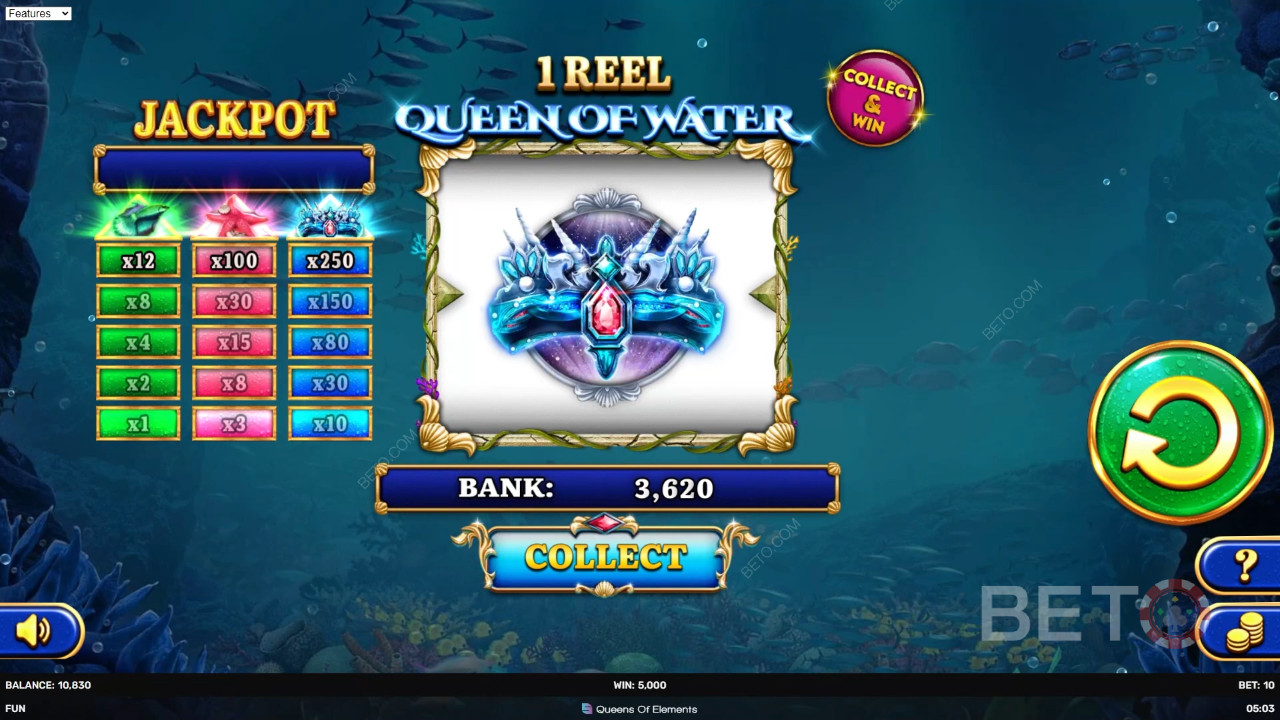 1 Reel Queen of Water เล่นฟรี