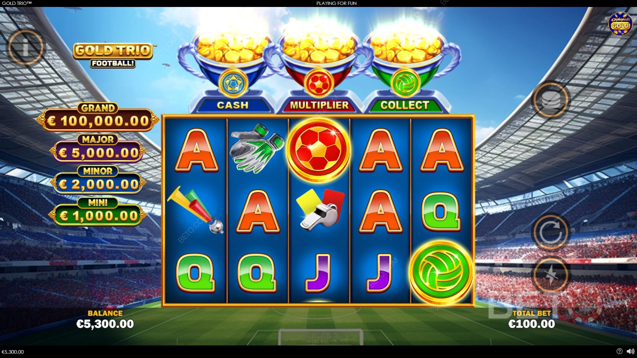 Gold Trio: Football! เล่นฟรี