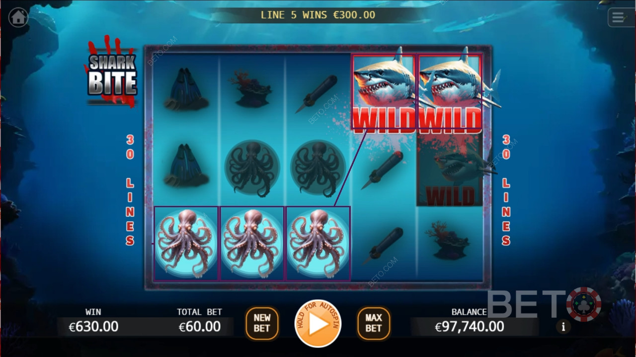 Shark Bite (KA Gaming) เล่นฟรี