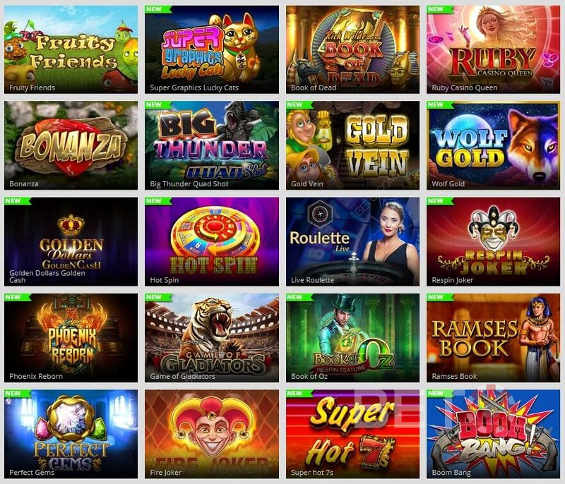 เกมสล็อตแมชชีนที่มีให้เลือกมากมายที่ MagicRed Casino