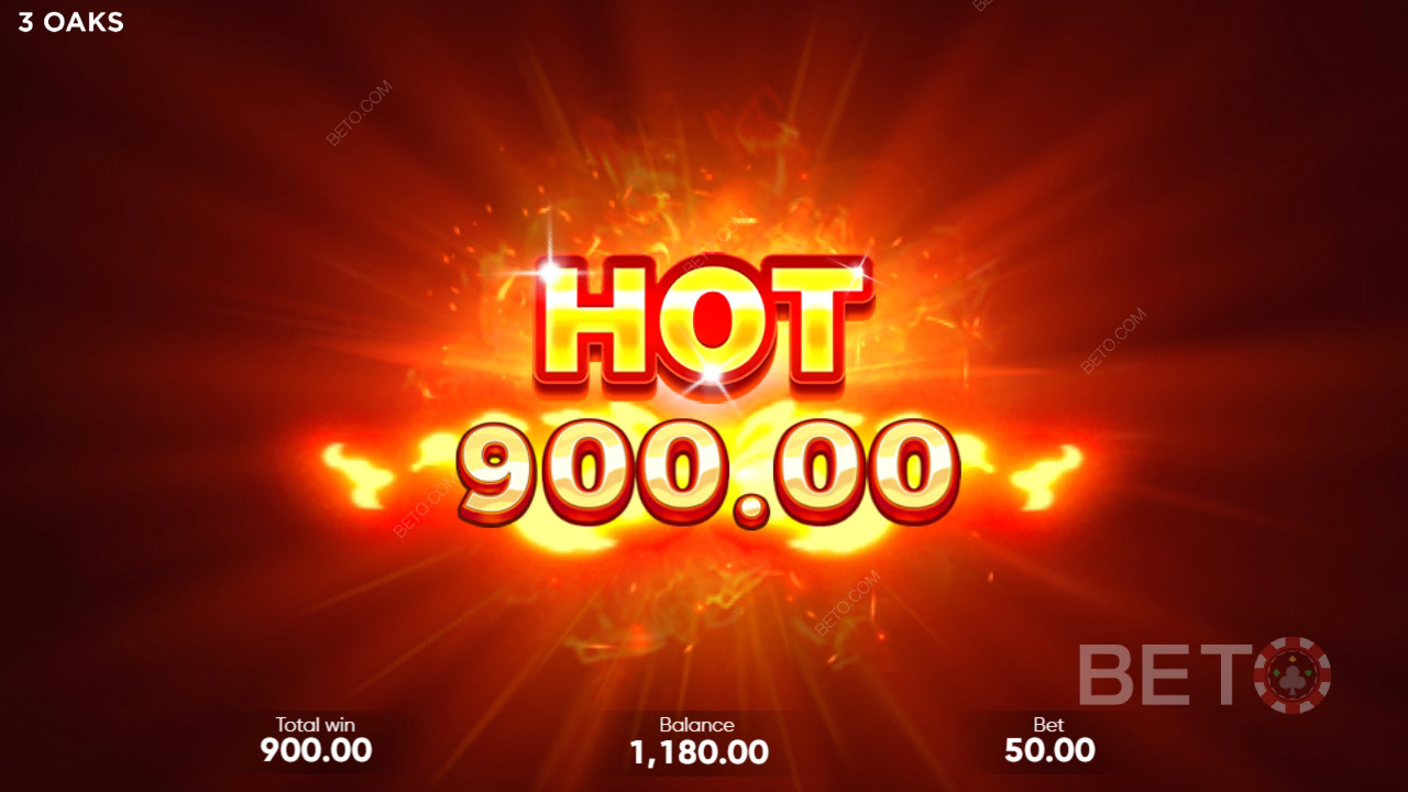 รับรางวัล 500 เท่าของเดิมพันของคุณในสล็อต Coin Up: Hot Fire!