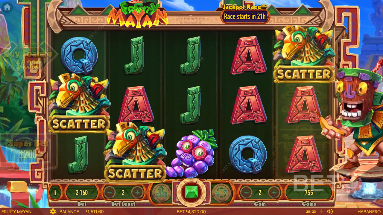 รีวิว Fruity Mayan โดย BETO Slots
