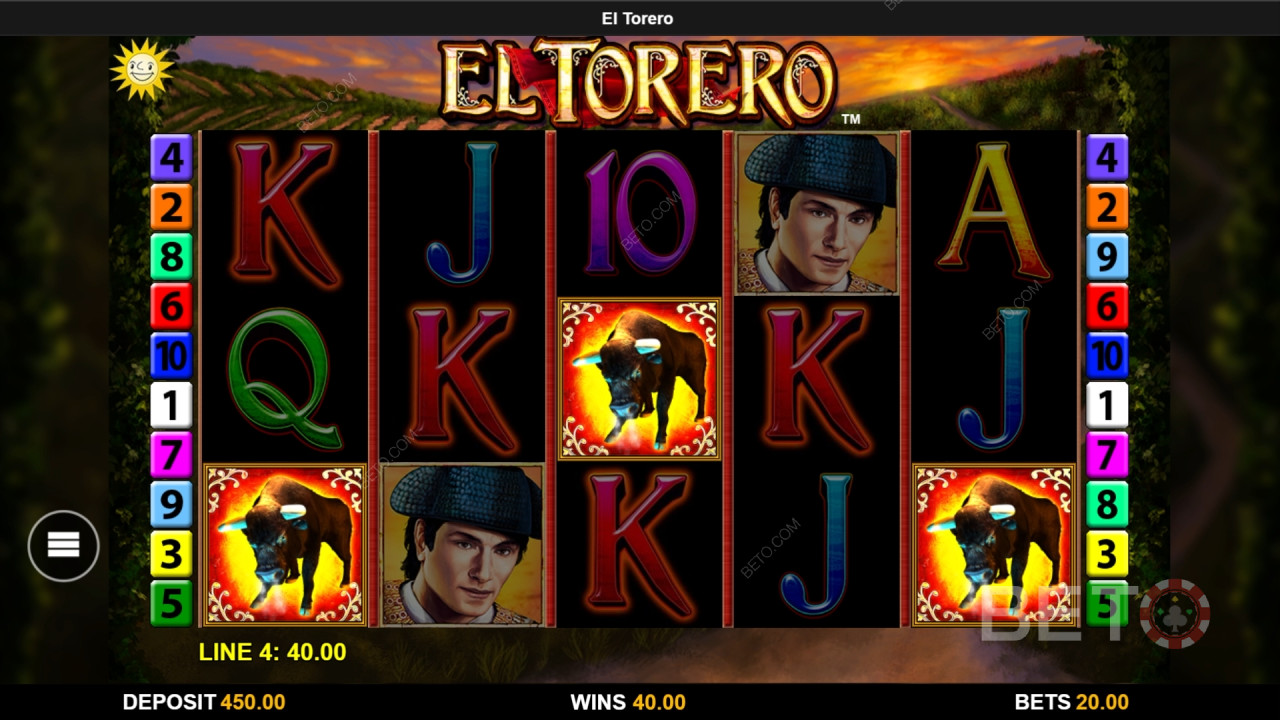 ฟีเจอร์โบนัสอธิบายใน El Torero โดย Reel Time Gaming