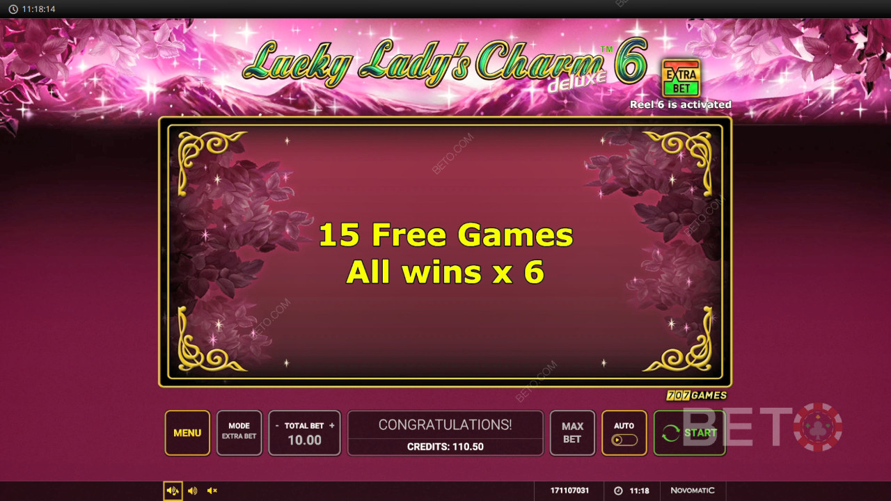 ฟีเจอร์โบนัสที่อธิบายไว้ใน Lucky Lady