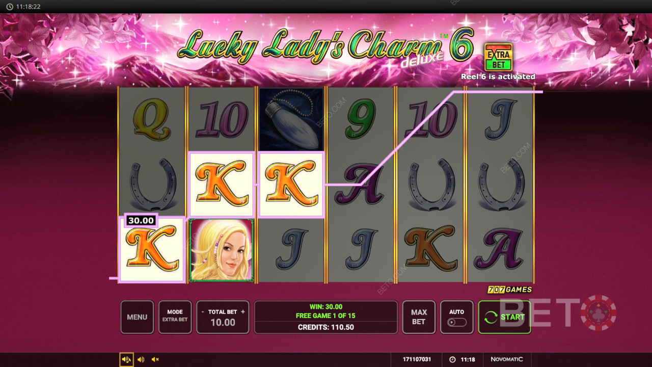รับรางวัล 12,804x ของเดิมพันของคุณในสล็อตวิดีโอ Lucky Lady