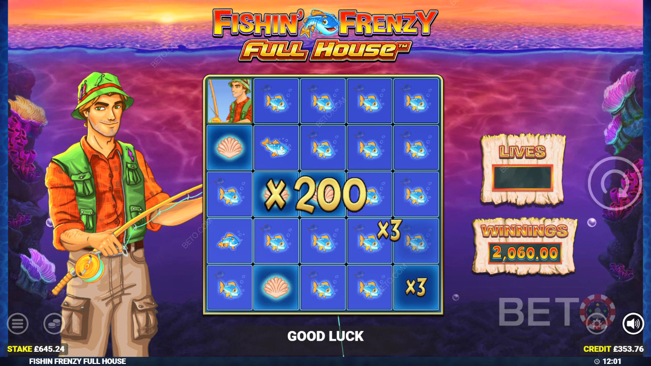 Fishin' Frenzy Full House เล่นฟรี