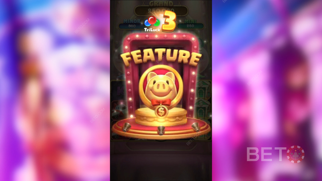 อธิบายฟีเจอร์โบนัสใน 3 Lucky Piggy โดย TaDa Gaming