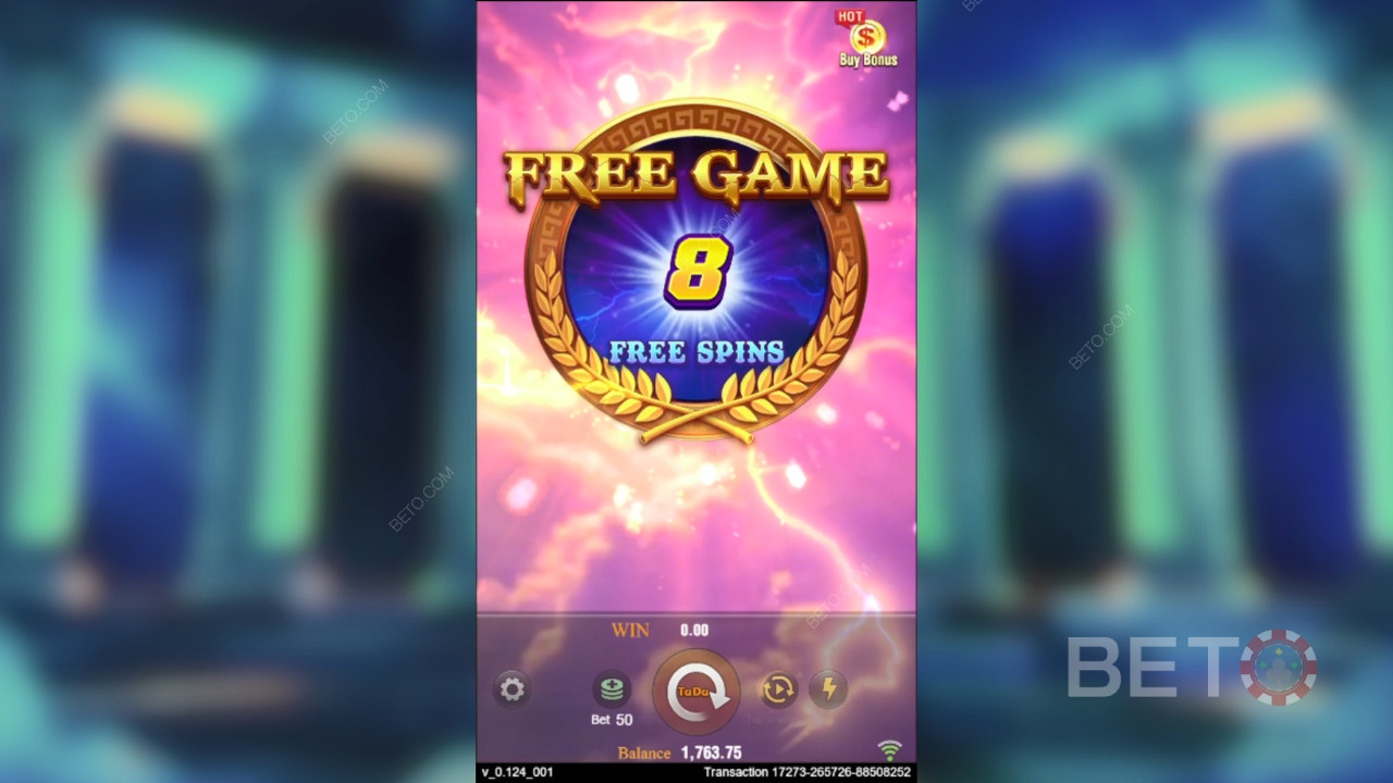 ชนะรางวัล 10,000 เท่าของเงินเดิมพันของคุณในเกมสล็อตวิดีโอ Zeus!