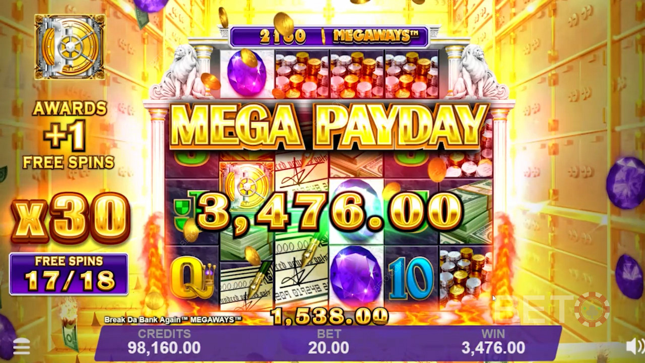 Mega Payday ที่ใจดีมากที่ Break Da Bank Again Megaways