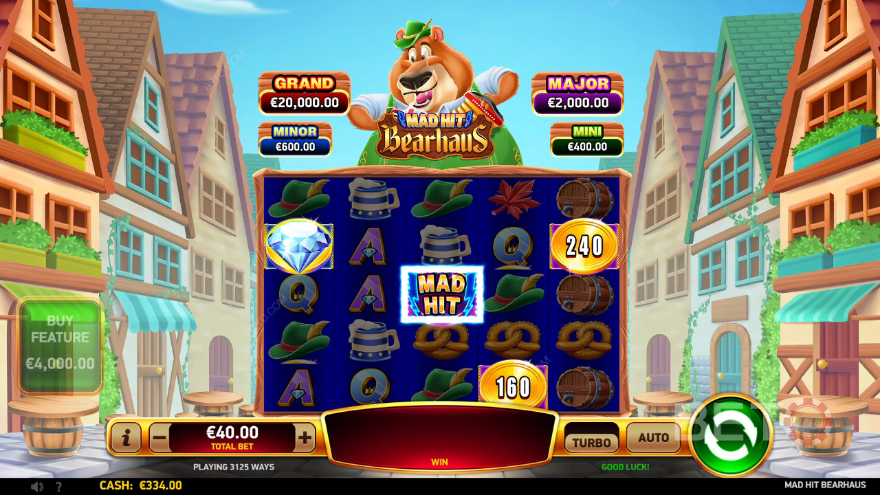 รีวิว Mad Hit Bearhaus โดย BETO Slots