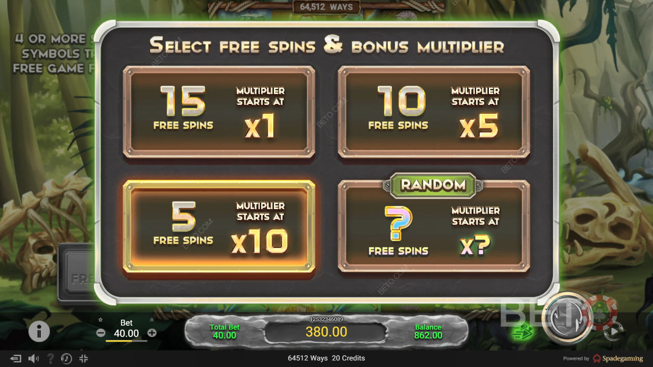ฟีเจอร์โบนัสที่อธิบายใน Legacy of Kong Maxways โดย Spadegaming