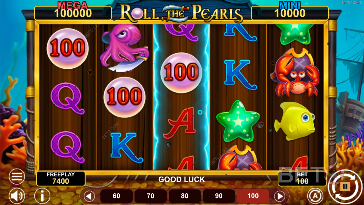 รีวิว Roll The Pearls Hold & Win โดย BETO Slots