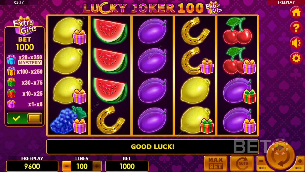 Lucky Joker 100 Extra Gifts เล่นฟรี