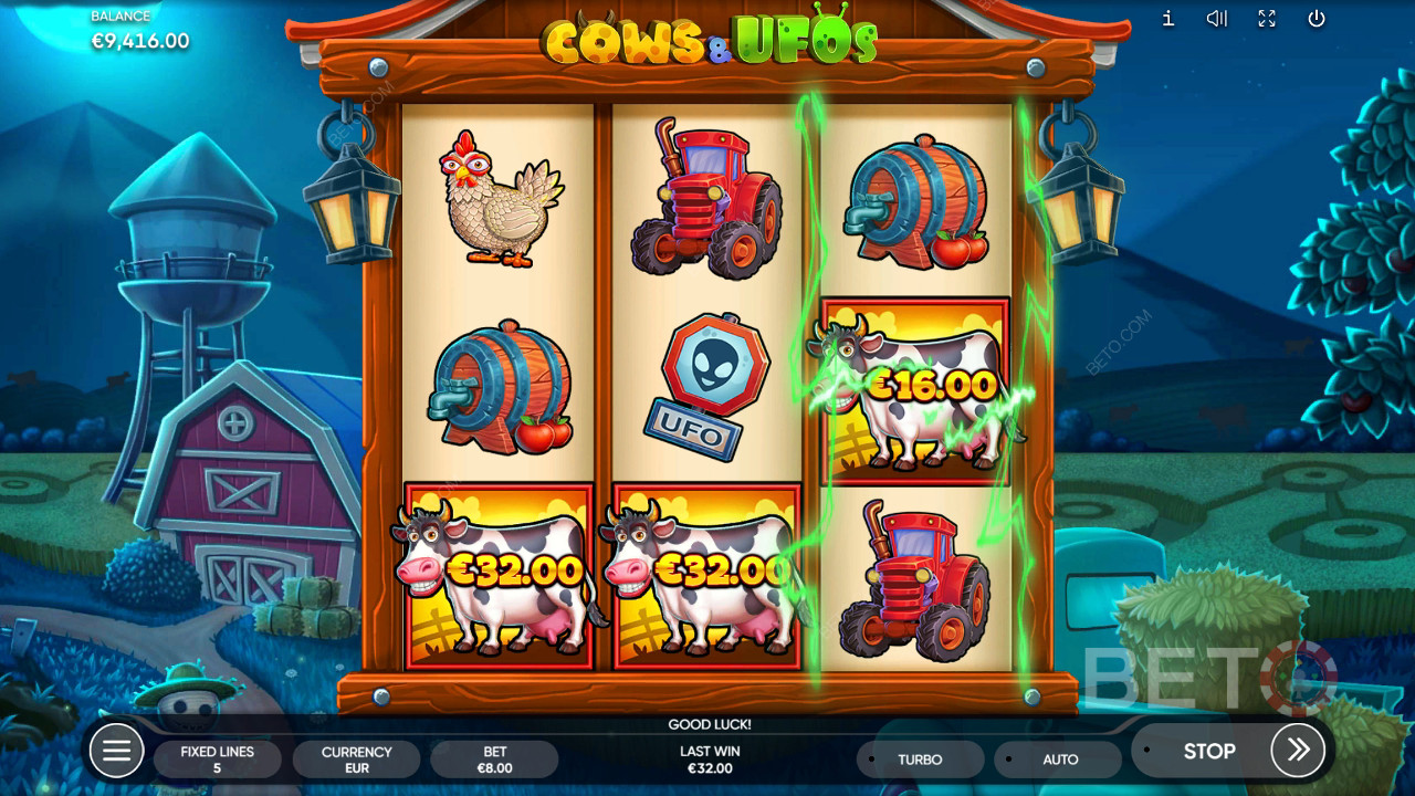 Cows & UFOs เล่นฟรี