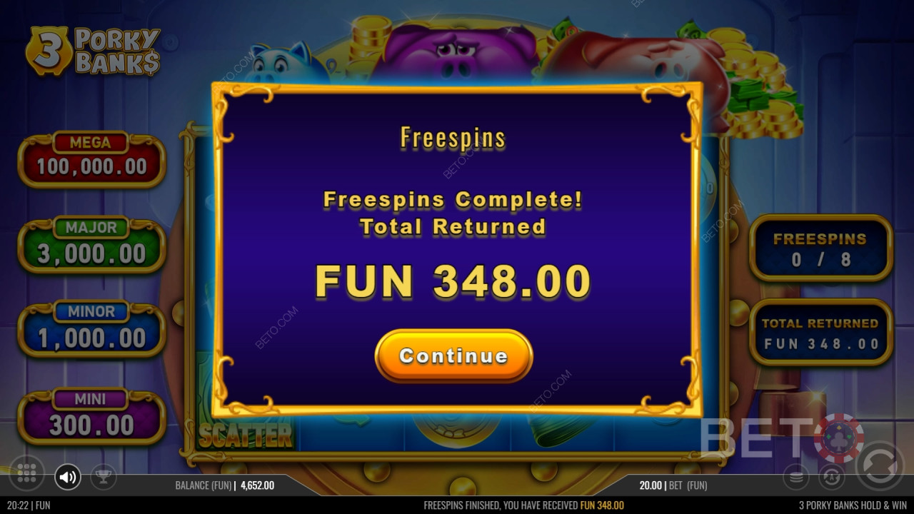ชนะ 15,000 เท่าของเงินเดิมพันของคุณในสล็อตแมชชีน 3 Porky Banks!