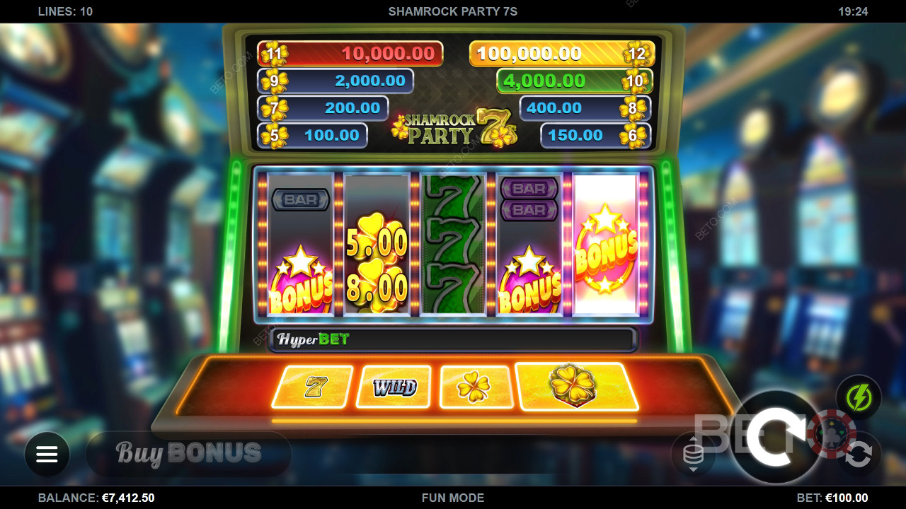 รีวิว Shamrock Party 7s โดย BETO Slots