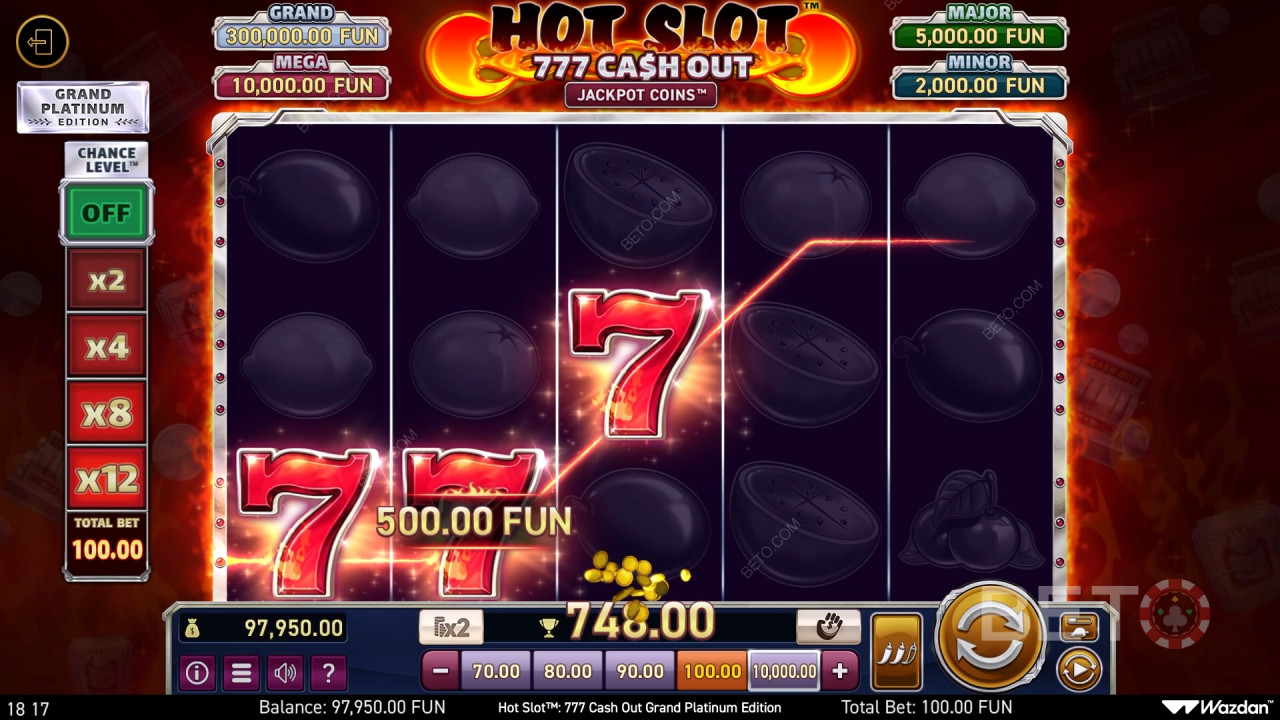 Hot Slot: รีวิว 777 Cash Out Grand Platinum Edition โดย BETO Slots