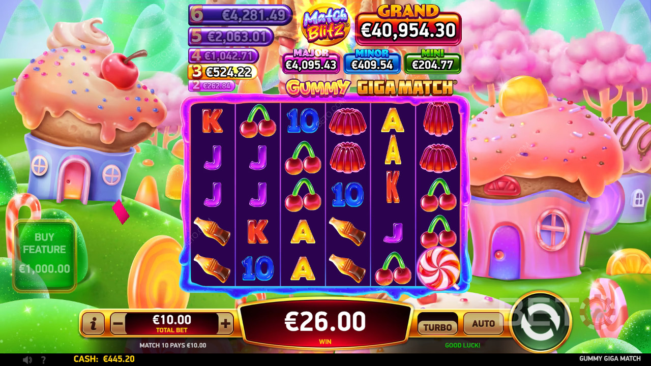 วิธีเล่น Gummy Giga Match ของ RubyPlay