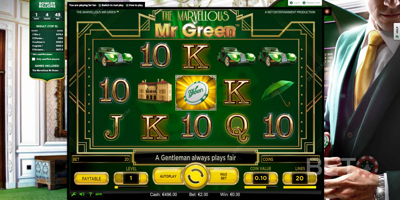 สถานที่ที่ดีที่สุดในการเล่นสล็อตออนไลน์อยู่ที่เว็บไซต์เกม Mr Green