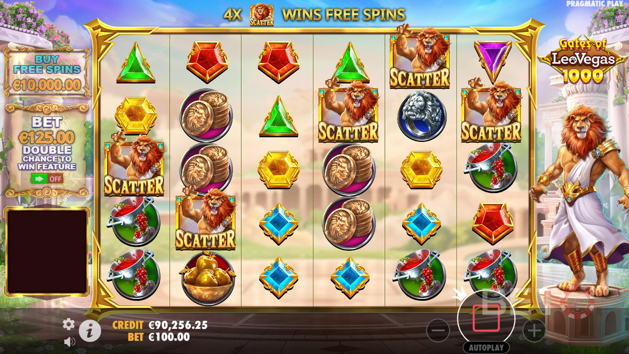 รีวิว Gates of LeoVegas 1000 โดย BETO Slots