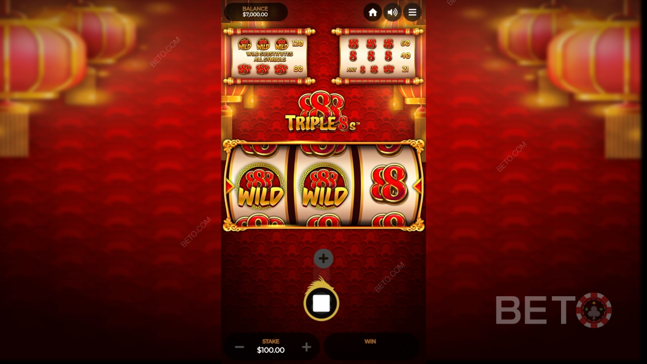 รีวิว Triple 8s โดย BETO Slots