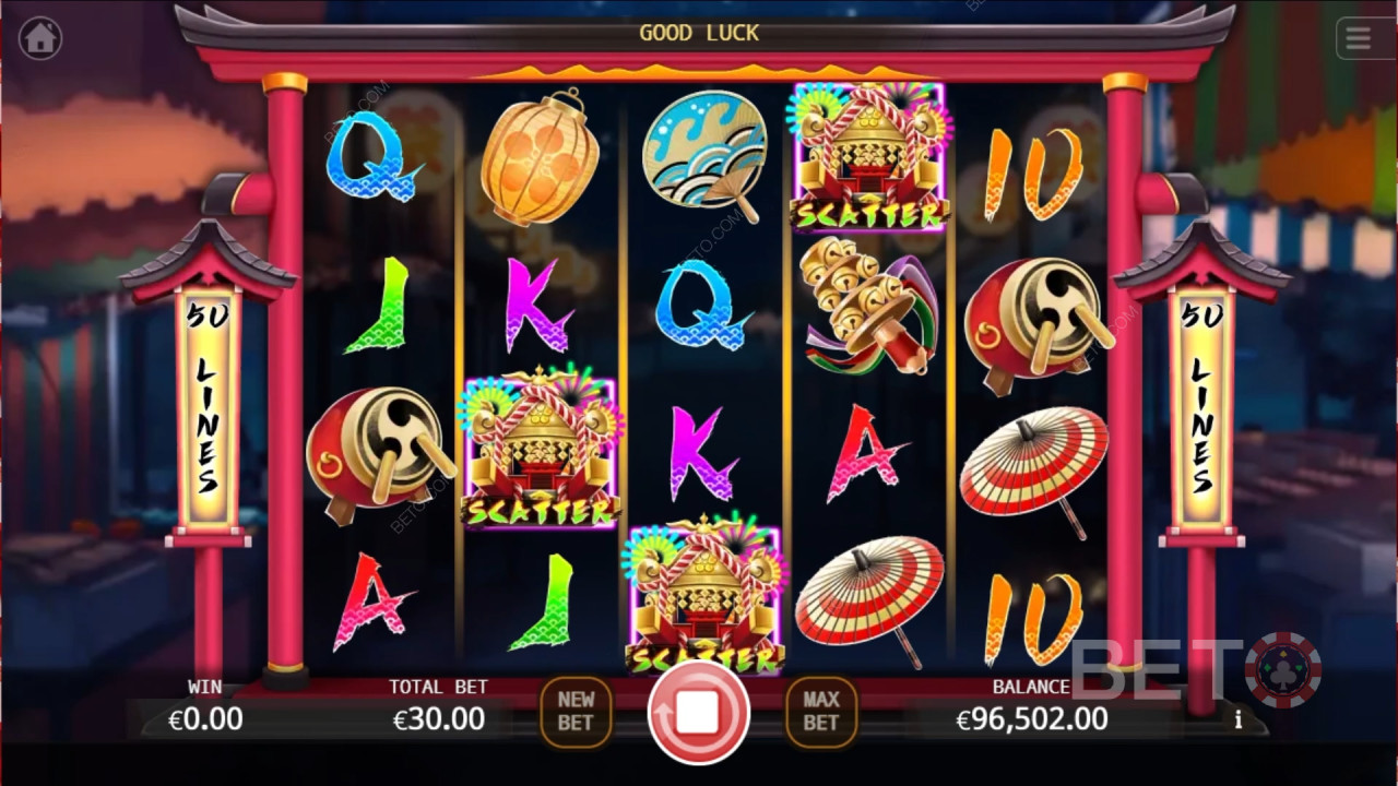 รีวิว Ten Jin Matsuri โดย BETO Slots