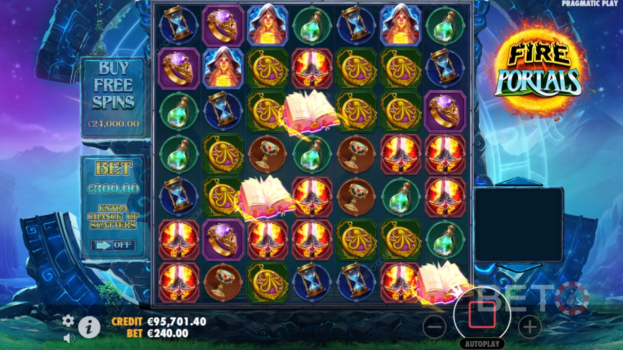 รีวิว Fire Portals โดย BETO Slots