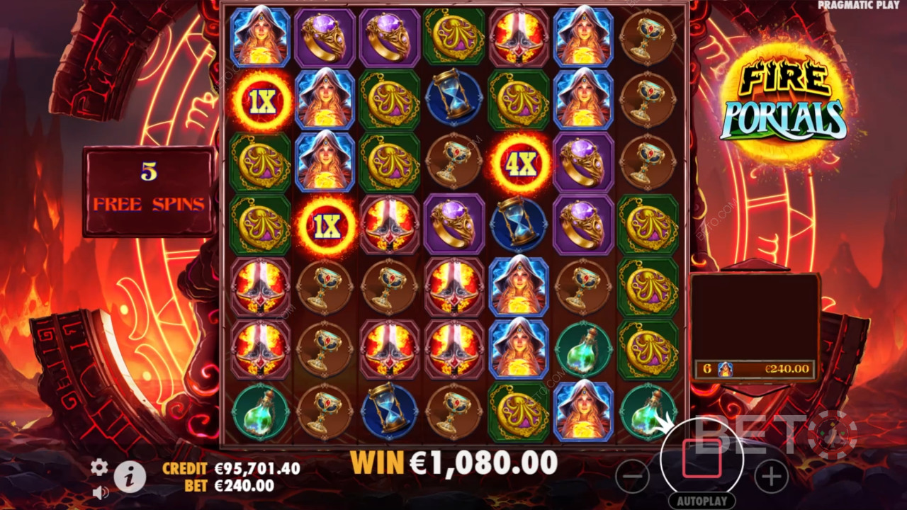 วิธีการเล่น Fire Portals ของ Pragmatic Play