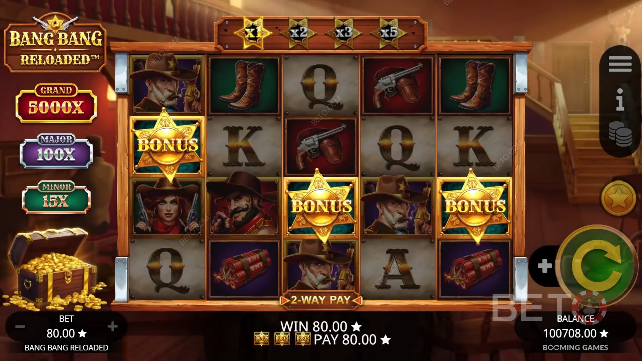 รีวิว Bang Bang Reloaded โดย BETO Slots