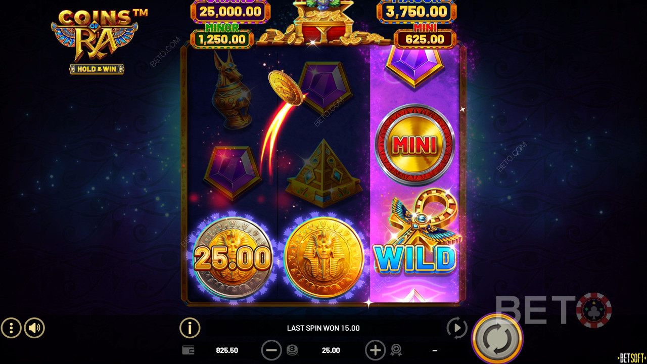 รีวิว Coins of Ra โดย BETO Slots
