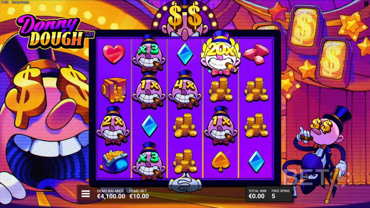 รีวิว Donny Dough โดย BETO Slots