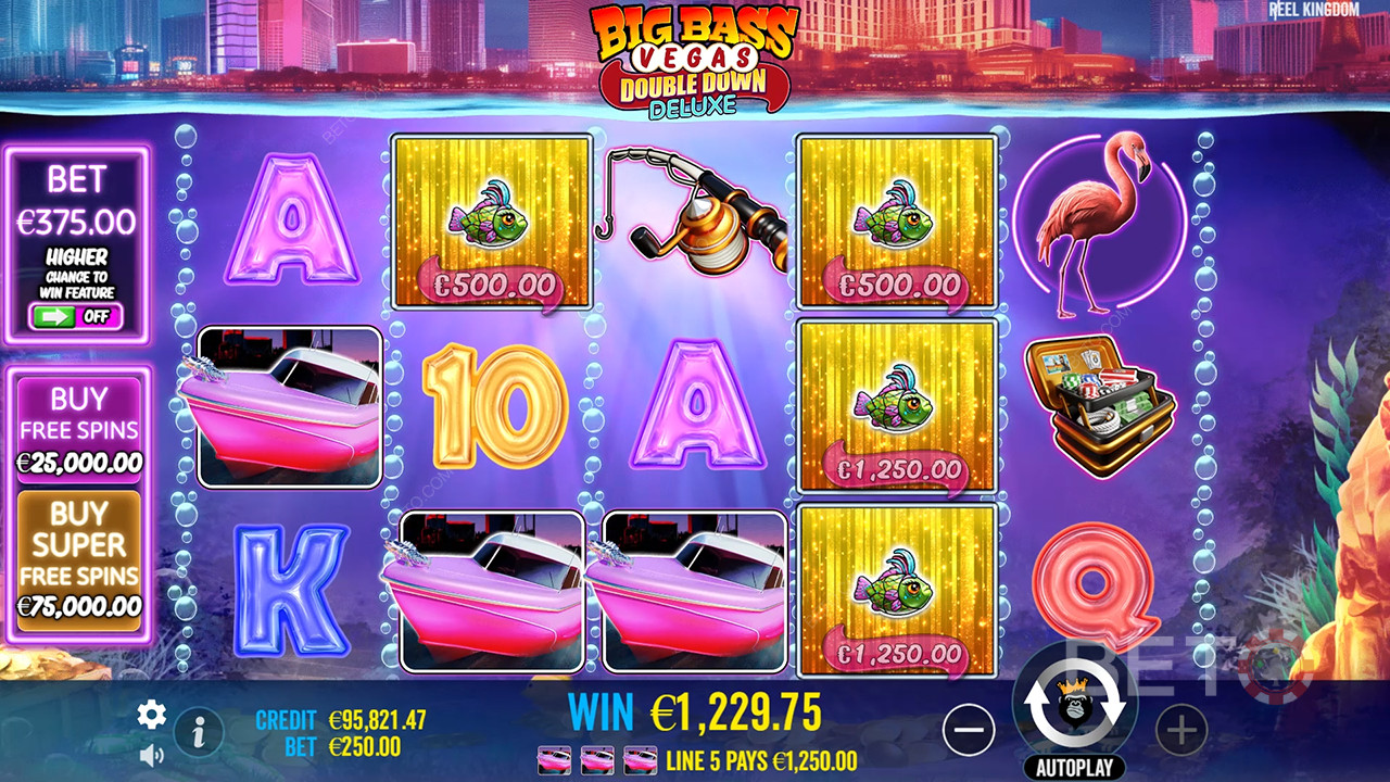 วิธีเล่นเกม Big Bass Vegas Double Down Deluxe ของ Reel Kingdom