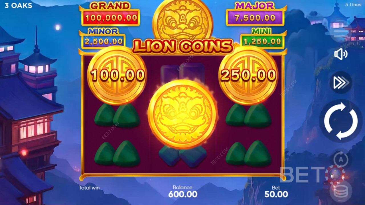 รีวิว Lion Coins โดย BETO Slots