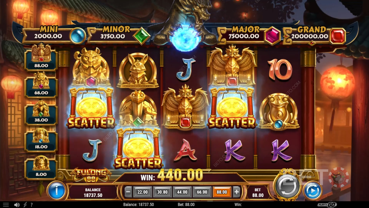 รีวิว Fulong 88 โดย BETO Slots