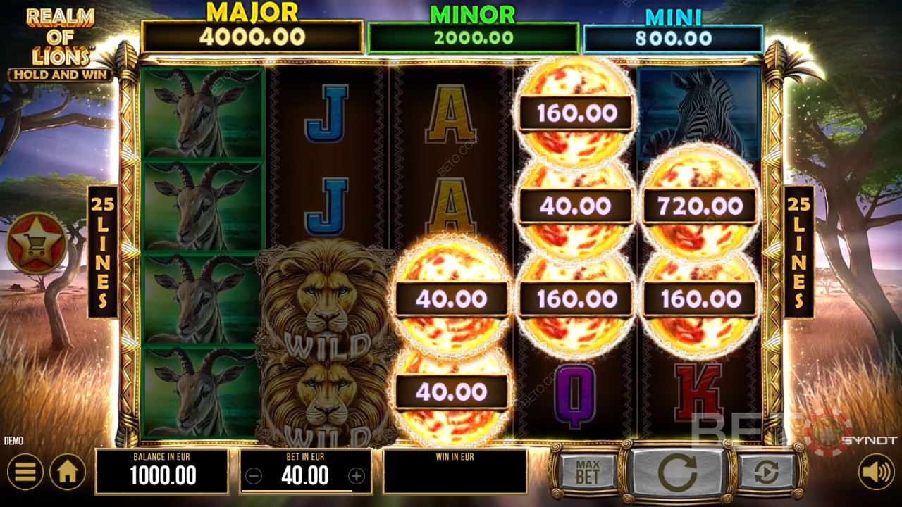 รีวิว Realm of Lions โดย BETO Slots