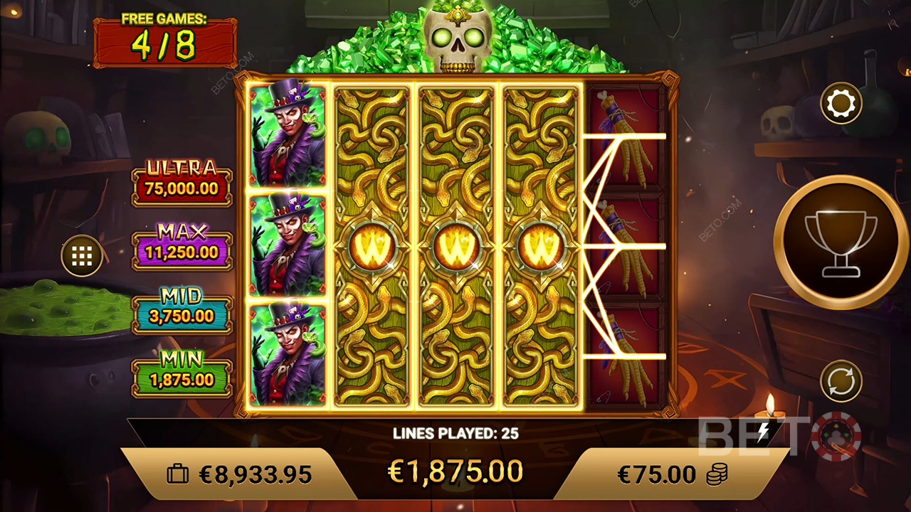 รีวิว Voodoo Charms โดย BETO Slots