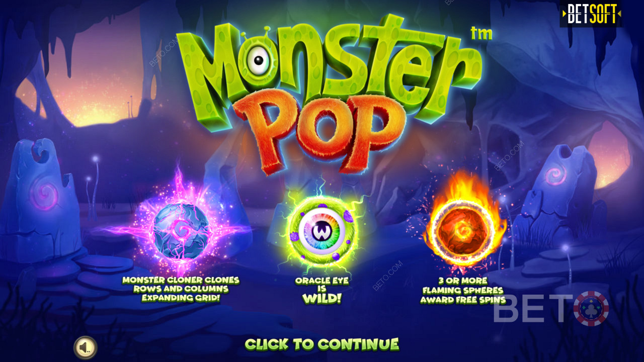 เพลิดเพลินไปกับคุณสมบัติโบนัสที่เป็นนวัตกรรมใหม่ในสล็อตวิดีโอ Monster Pop