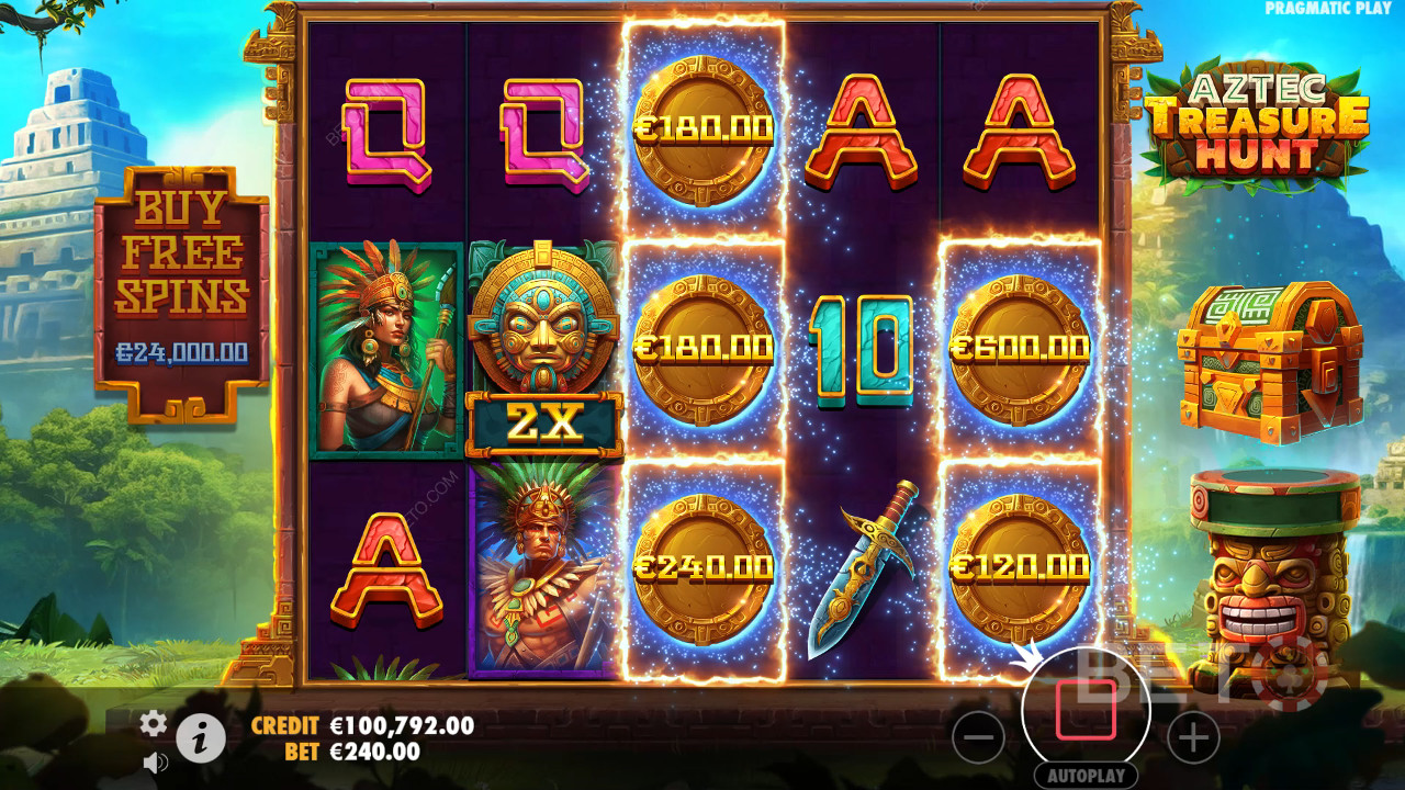 รีวิว Aztec Treasure Hunt โดย BETO Slots