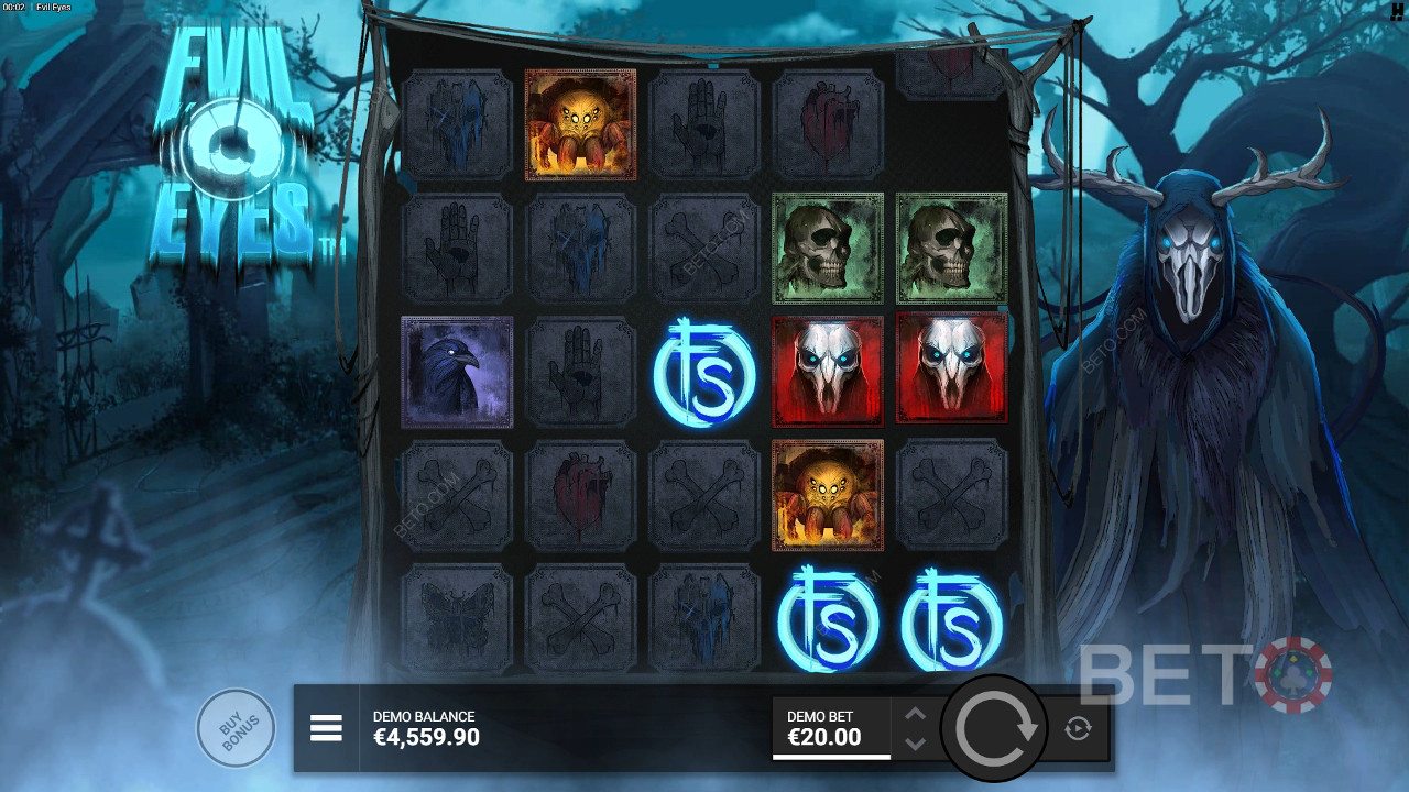 รีวิว Evil Eyes โดย BETO Slots