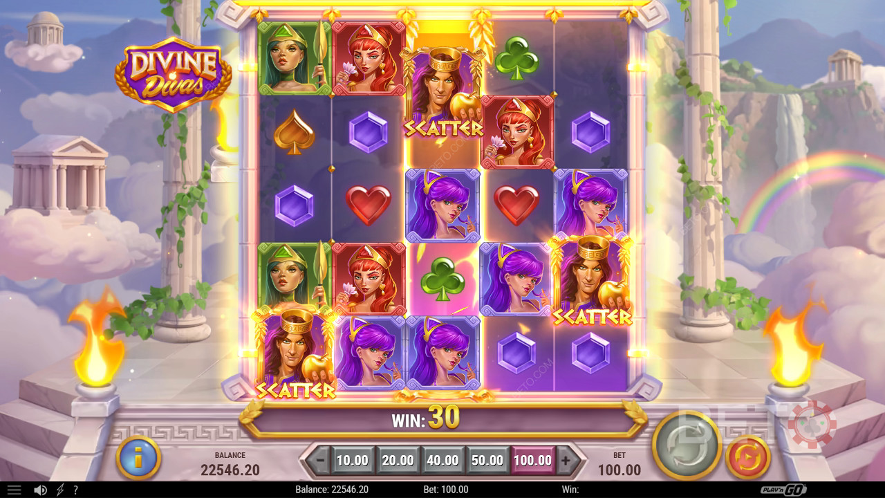รีวิว Divine Divas โดย BETO Slots
