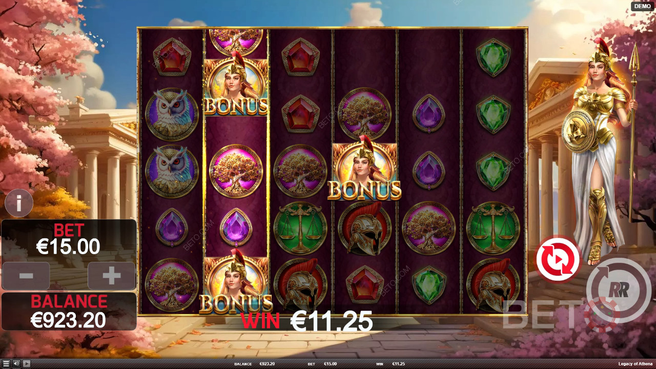 รีวิว Legacy of Athena โดย BETO Slots