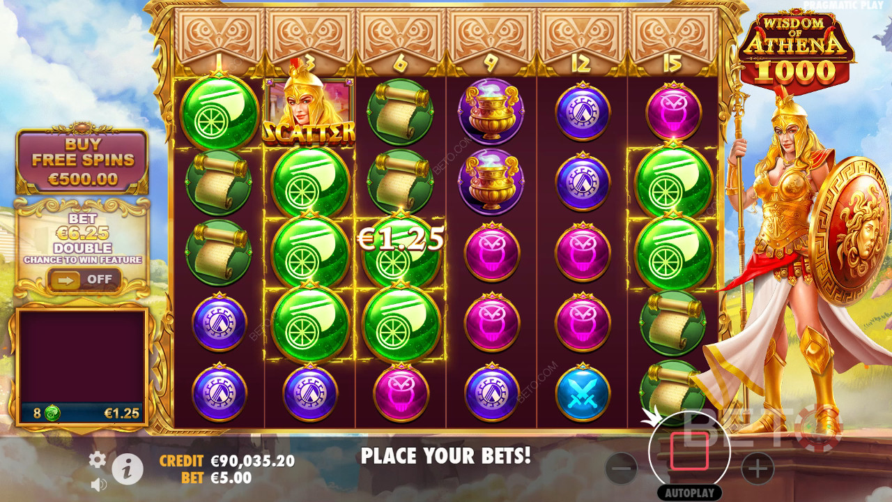 วิธีการเล่นเกม Wisdom of Athena 1000 ของ Pragmatic Play