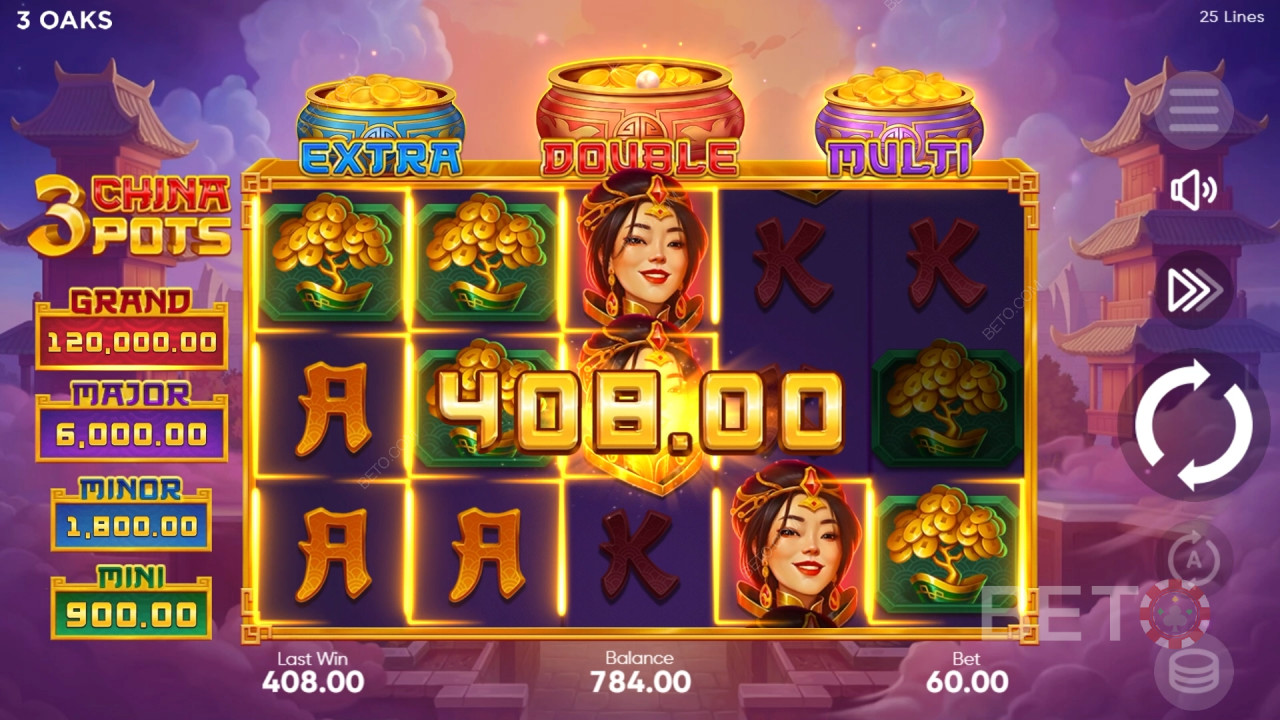 รีวิว 3 China Pots โดย BETO Slots