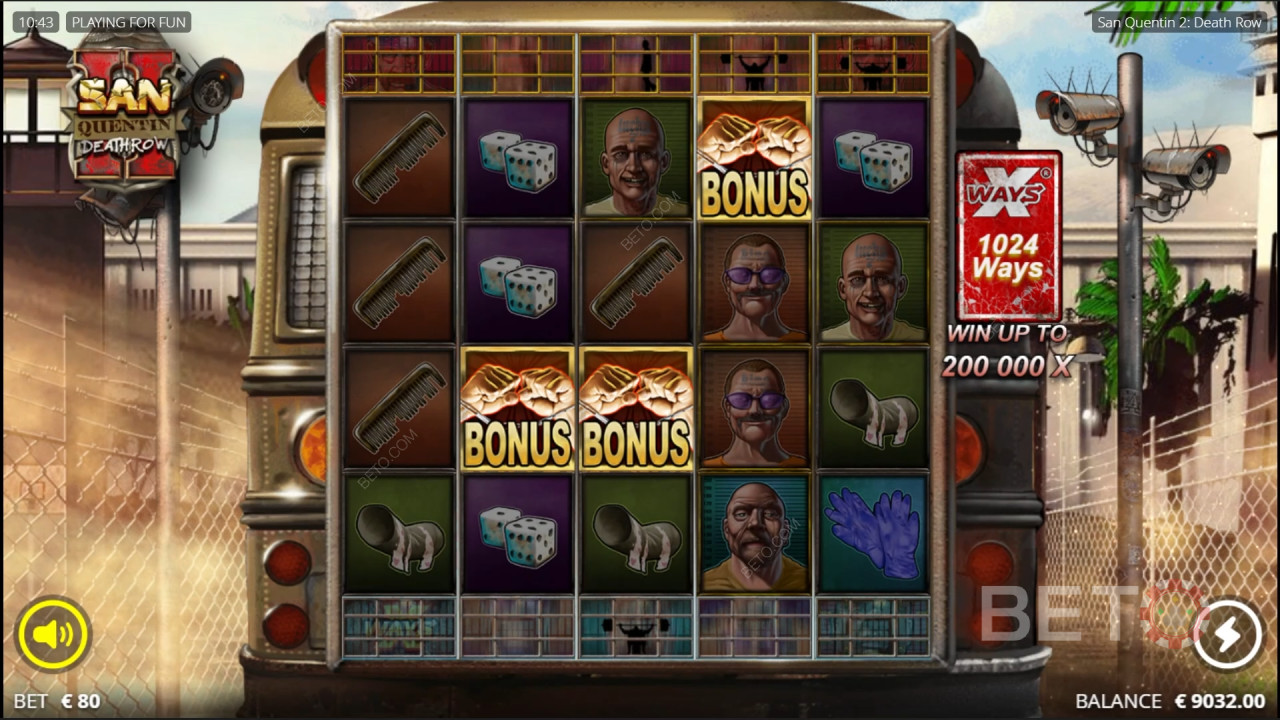 รีวิว San Quentin 2 โดย BETO Slots