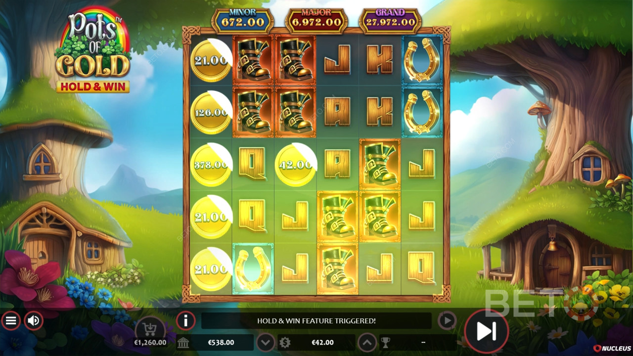 รีวิว Pots of Gold โดย BETO Slots