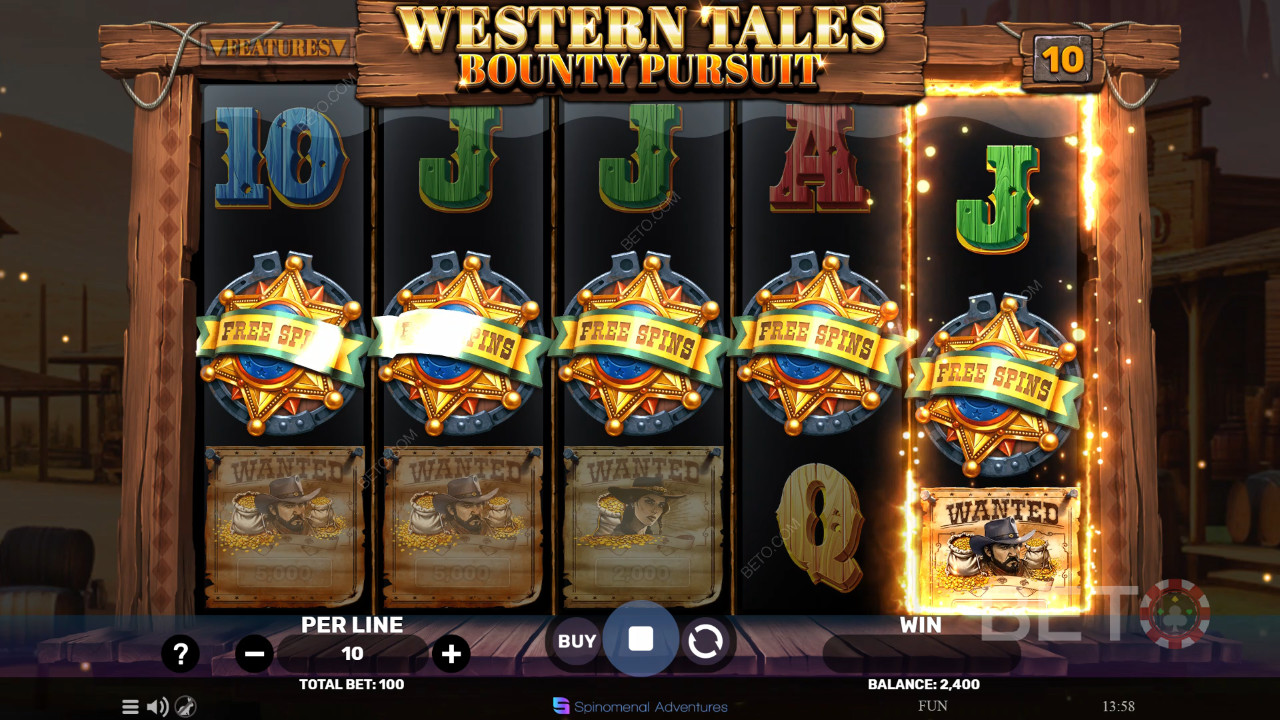 Western Tales - รีวิว Bounty Pursuit โดย BETO Slots