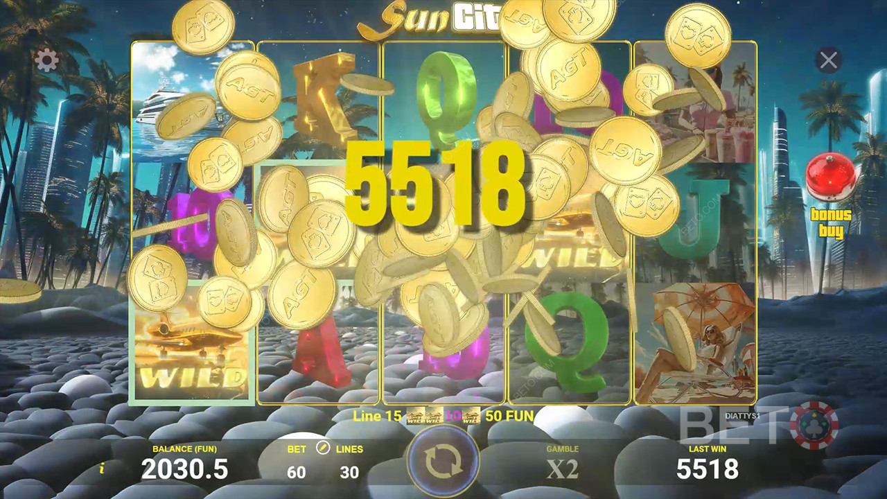 รีวิว Sun City โดย BETO Slots