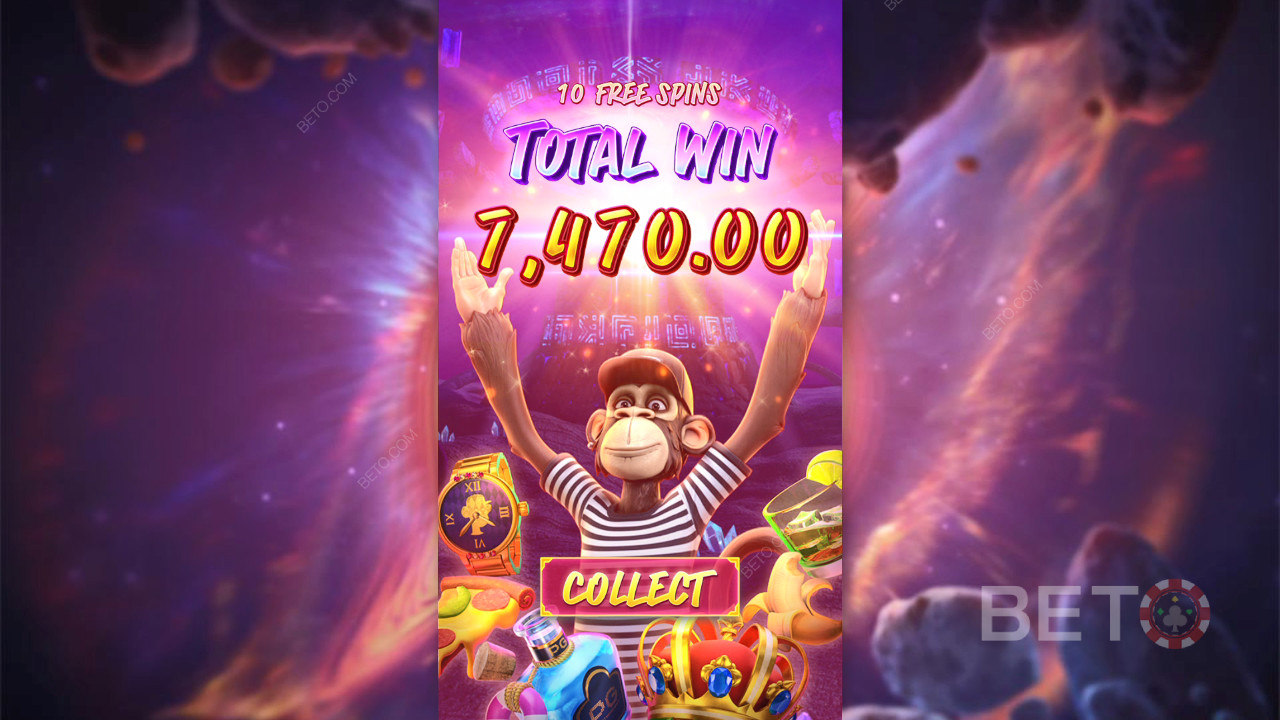 รับรางวัล 10,000 เท่าของเดิมพันของคุณในสล็อตออนไลน์ Wild Ape #3258!