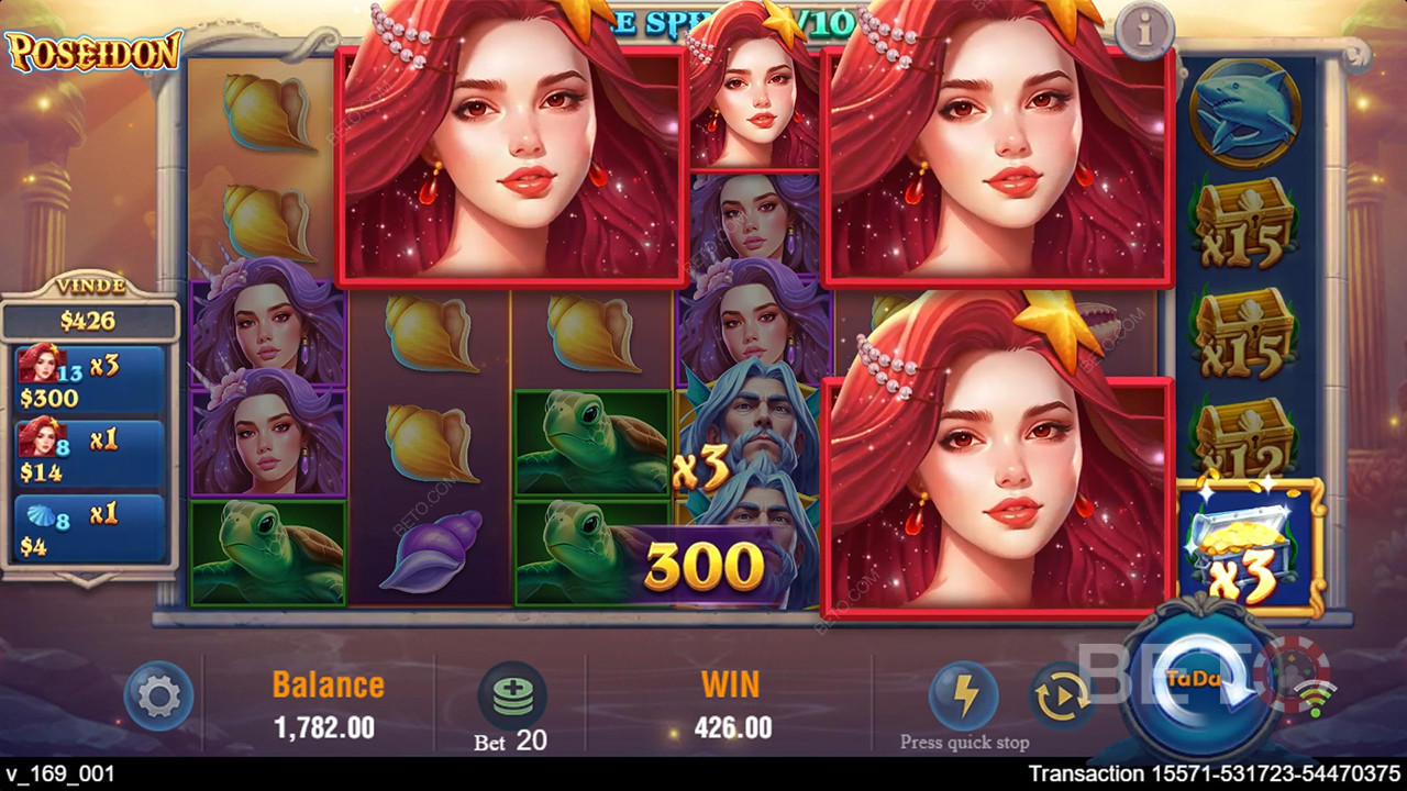 รีวิว Poseidon โดย BETO Slots