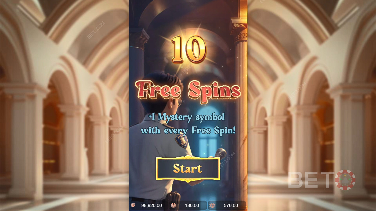 ฟีเจอร์โบนัสได้รับการอธิบายใน Museum Mystery โดย PG Soft